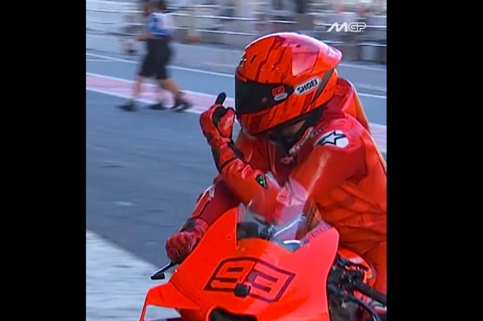 Momen ketika Marc Marquez membuat lelucon ke tim Gresini dan ayahnya di tes MotoGP Catalunya