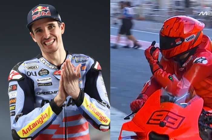 Alex Marquez jelaskan kenapa Marc Marquez acungkan jari tengah ke tim Gresini