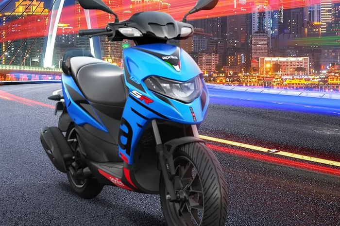 penampakan motor matic sporty Aprilia SR 125, harganya setara Honda Vario 125