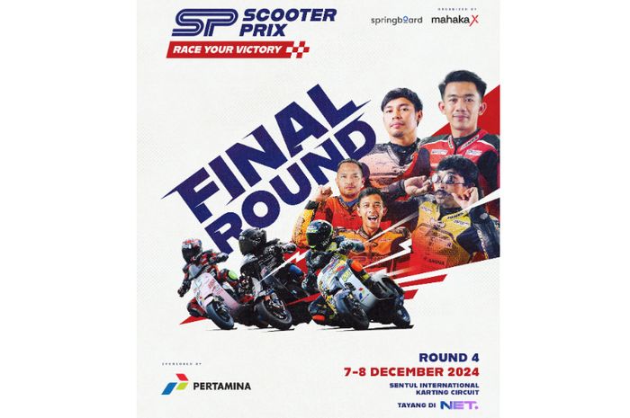 Final round Scooter Prix 2024 siap digelar pada 7-8 Desember 2024 di Sirkuit Sentul Karting Internasional.