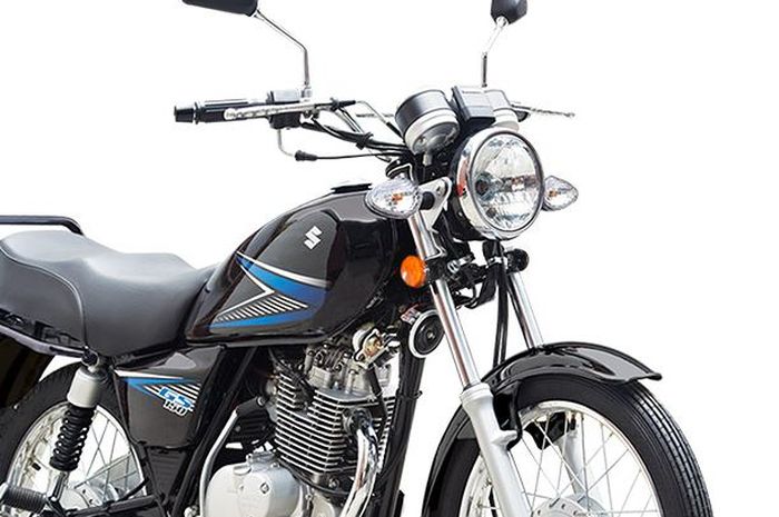 penampakan Suzuki GS150, produk motor baru tapi tampilannya mirip motor jadul Yamaha RX-King