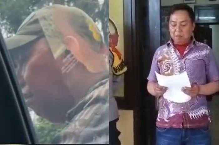 joki puncak bogor berakhir diapit dua polisi usai videonya melakukan pungli viral di media sosial.