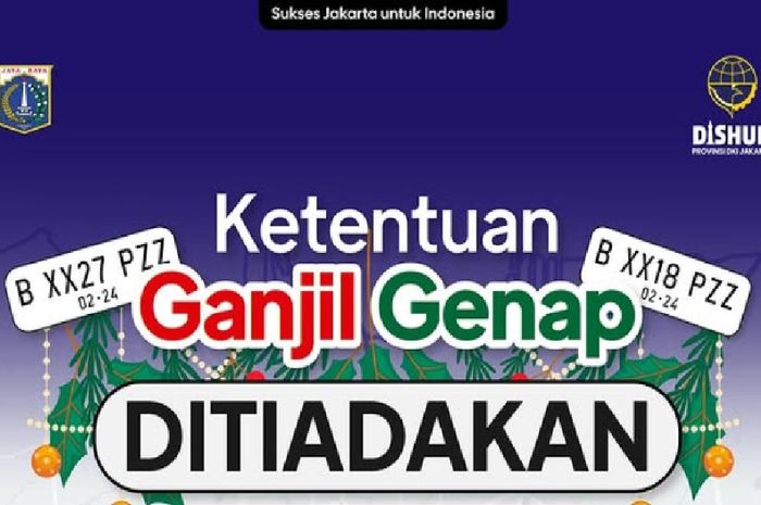 Aturan Ganjil Genap Ditiadakan selama libur Nataru, catat tanggalnya