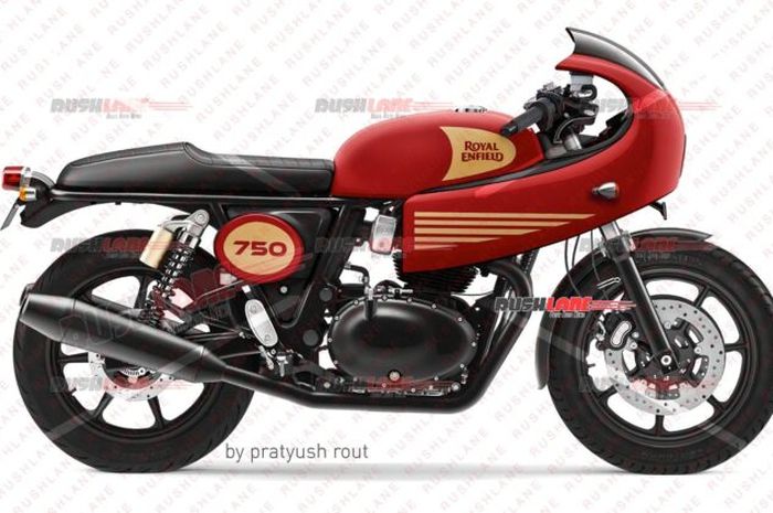 Hasil render Royal Enfield Continental GT 750
