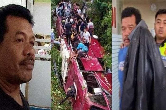 Sopir bus yang terlibat tragedi bus di Guci mengalami kecelakaan lagi. Begini nasibnya