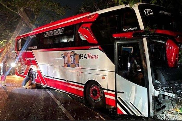 Begini spesifikasi Bus PO Sakhindra Trans yang mengalami kecelakaan maut di Batu, Malang