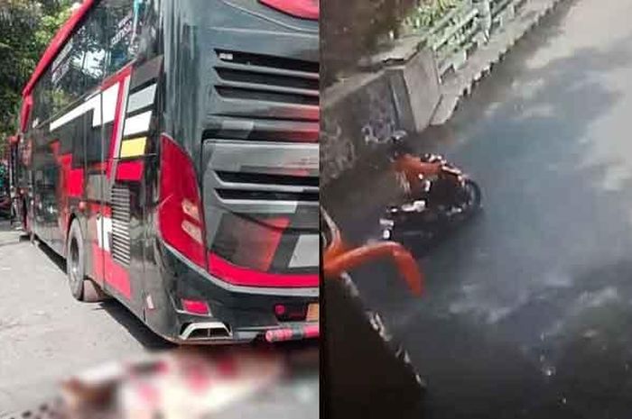 Kecelakaan yang melibatkan bus kembali terjadi di Kota Batu. Satu pemotor dinyatakan meninggal dunia