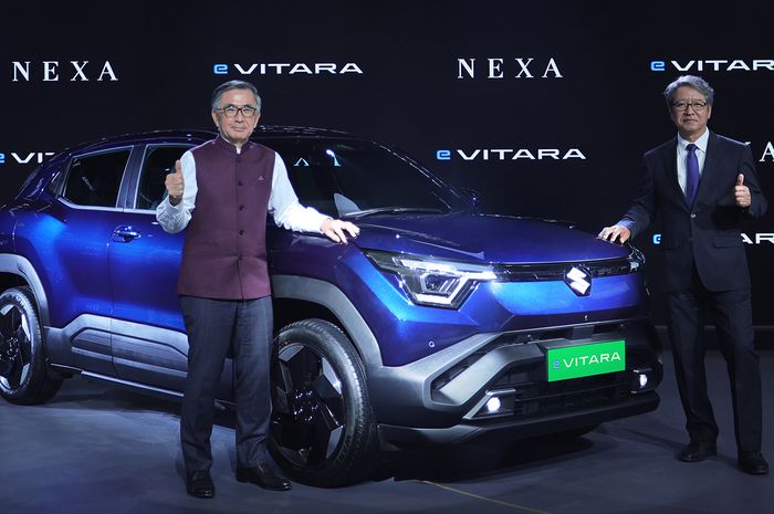 Suzuki e Vitara saat meluncur di India.
