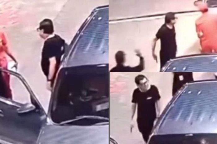 Ciri-ciri koboi jalanan yang menodongkan benda diduga pistol ke petugas SPBU berhasil dibekuk