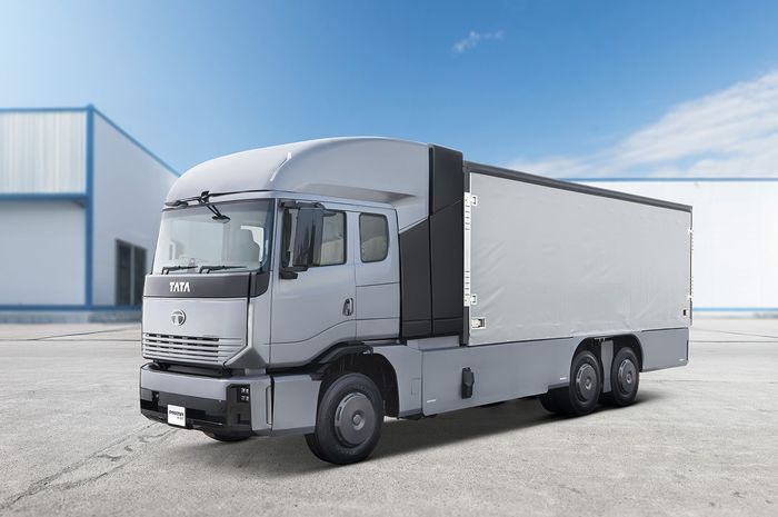 Tata Prima H.28, bisa meminum hidrogen.