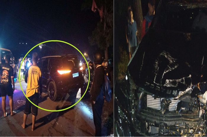 Kecelakaan di jalan Samas, Bantul, Yogyakarta, Toyota Fortuner tabrak Kijang Innova, Vios, Honda Revo dan Supra X tewaskan satu orang