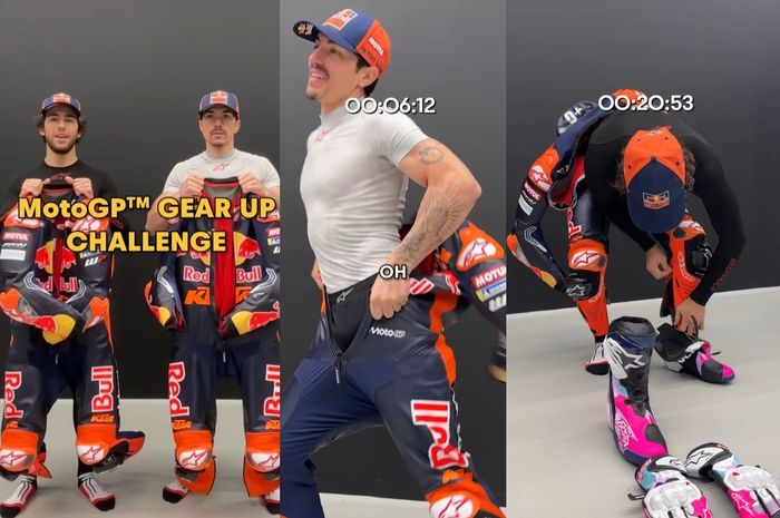 Seberapa cepat pembalap MotoGP memakai perlengkapan balapnya?