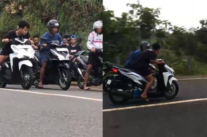 Viral balap liar di JLS Wonogiri berujung kecelakaan. Korban dipastikan tak akan ditanggung Jasa Raharja