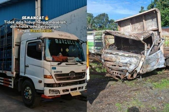 Bendi Wijaya (30), sopir truk galon air mineral penyebab kecelakaan maut di gerbang tol Ciawi 2 ternyata hobi bikin konten di TikTok
