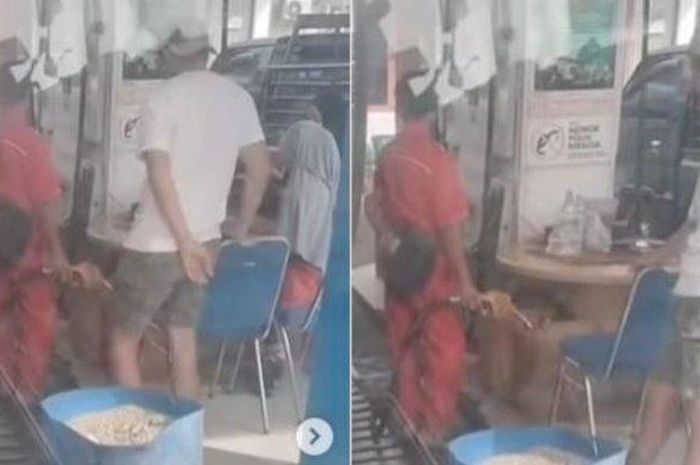 Viral video diduga petugas SPBU jual solar pakai galon