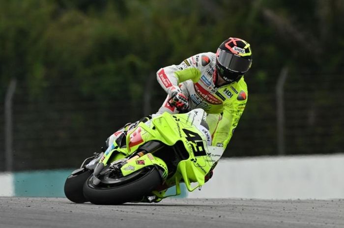 Fabio Di Giannantonio crash saat menjalani tes MotoGP Sepang
