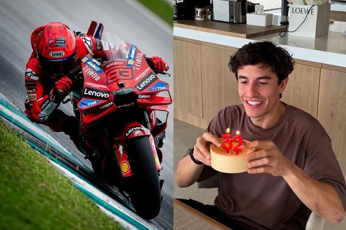 Marc Marquez ulang tahun ke-32 dapat hadiah dari Ducati