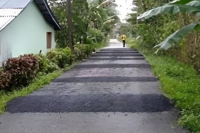 Ilustrasi, polisi tidur yang tak sesuai regulasi