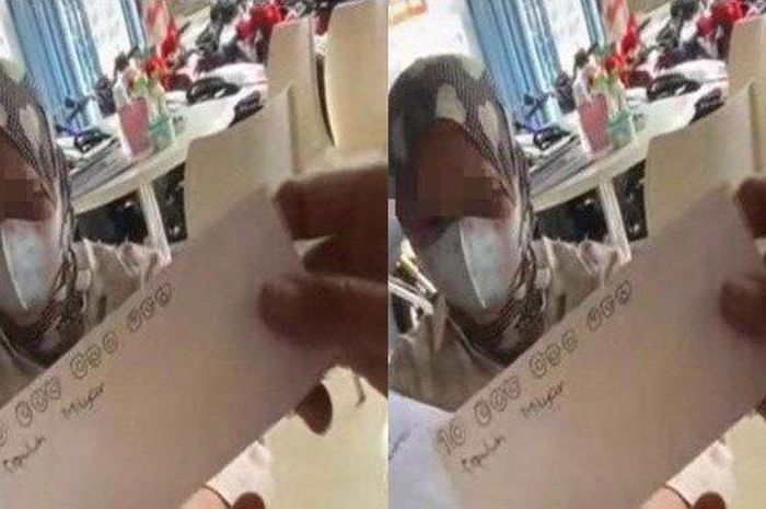 Emak-emak beli Honda Scoopy pakai uang kertas mainan bertuliskan Rp 10 Miliar