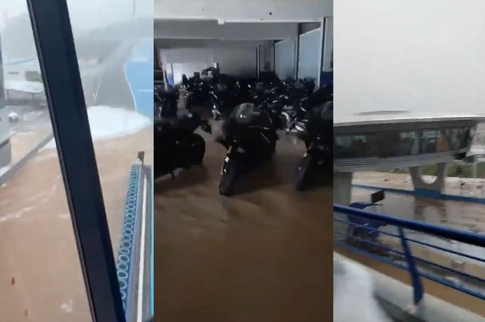 Banjir bandang juga menenggelamkan Sirkuit Jerez MotoGP Spanyol 