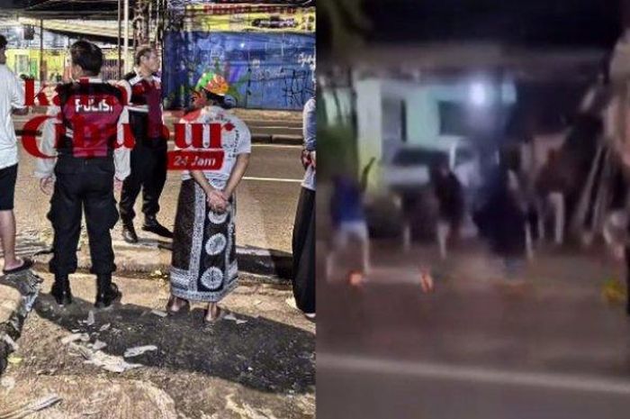 Gerombolan remaja pelaku balap liar melempari rumah pak rt setempat dengan batu