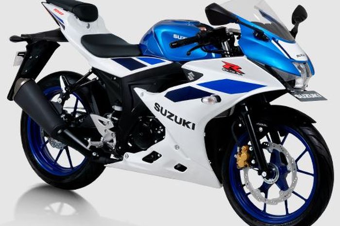 Suzuki GSX-R150 Briliant White - Metallic Tritone Blue
