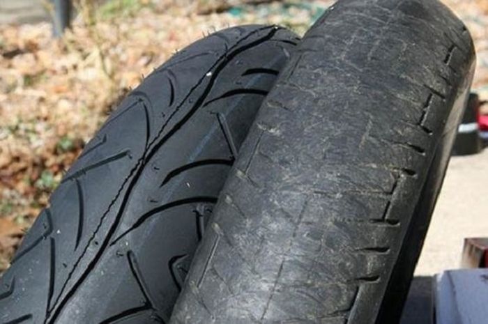 Penyebab ban motor matic habis sebelah 