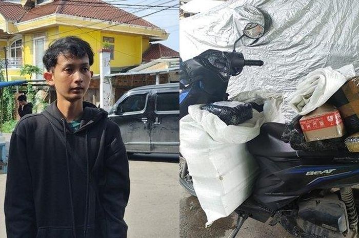 Pilu nasib kurir paket satu ini, BeAT angkut ratusan paket raib digasak maling. Begini kronologinya