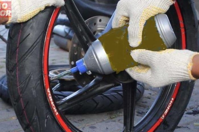 Motor menggunakan cairan anti bocor.