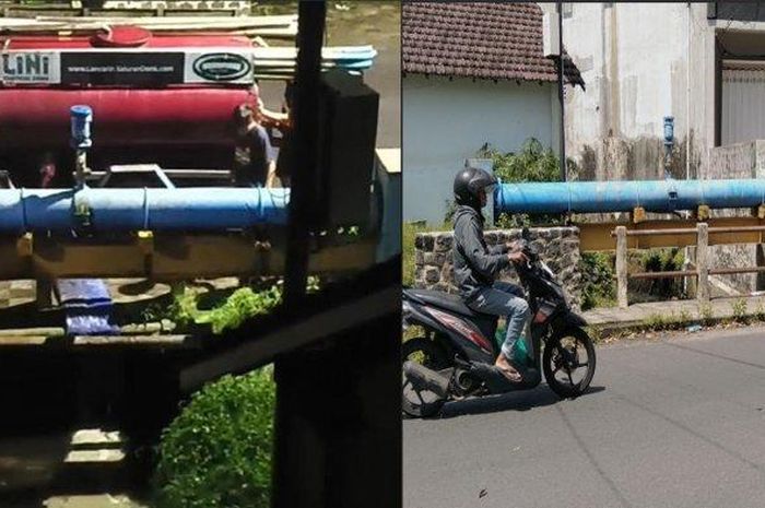 Viral truk pembawa cairan kuning seenak jidat buang muatan ke sungai. Beraksi saat kondisi gelap dan sepi