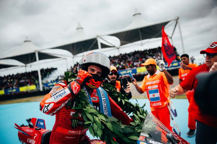 Marc Marquez cetak rekor di MotoGP Argentina 2025, malah dapat ucapan terima kasih dari bos VR46 Racing Team
