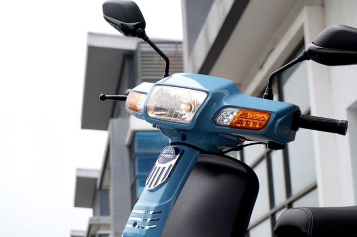 penampakan motor baru bebek retro Aveta DY115, punya bentuk mirip Honda Astra Grand, tapi fiturnya sudah canggih