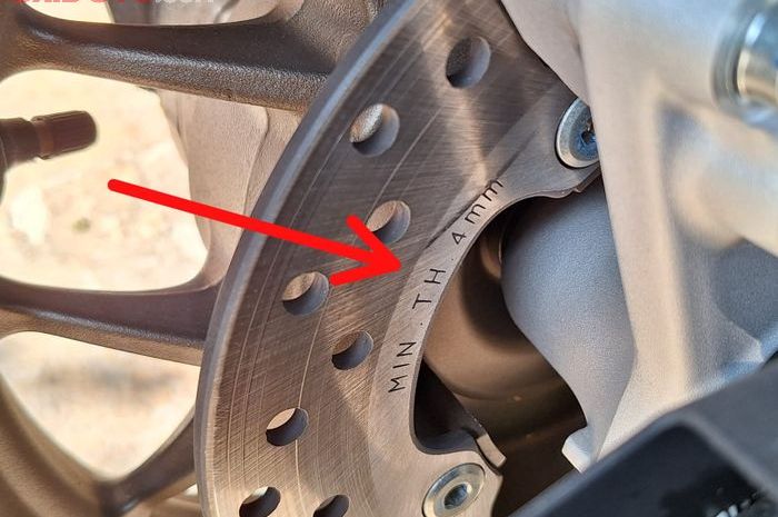 Kode rahasia di cakram motor 