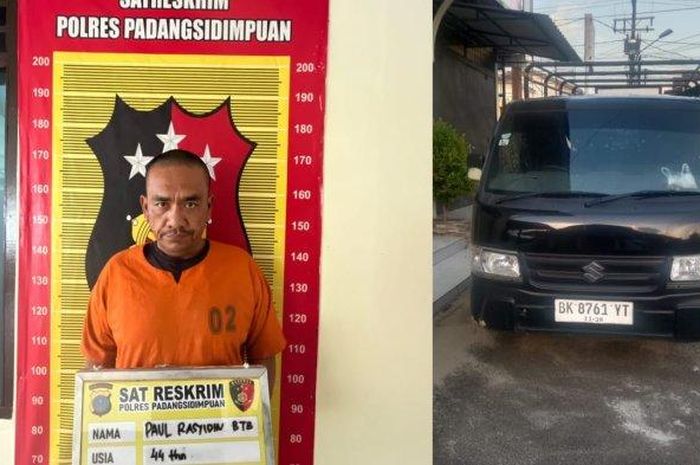 Pelaku pencurian Suzuki Carry modus jadi pembeli berhasil dibekuk polisi dengan cepat. Wajah tegang di kantor polisi