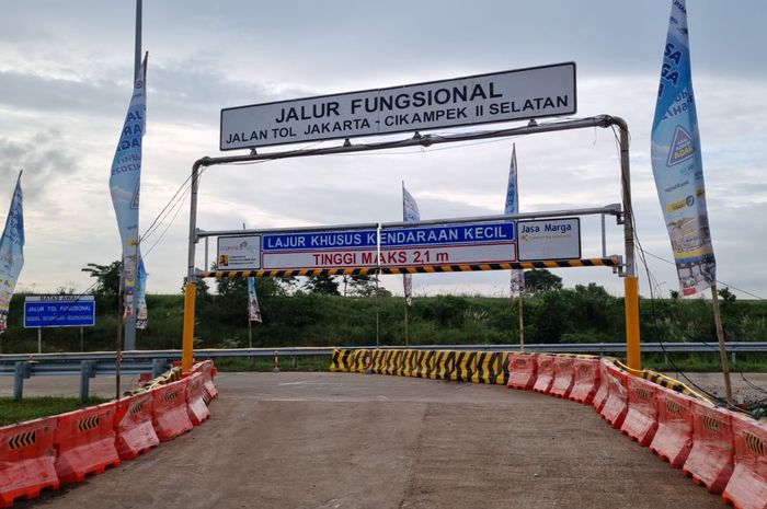 PT Jasa Marga menyiapkan jalur fungsional segmen Sadang-Bojongmangu Jalan Tol Jakarta-Cikampek II Selatan sepanjang 31,25.