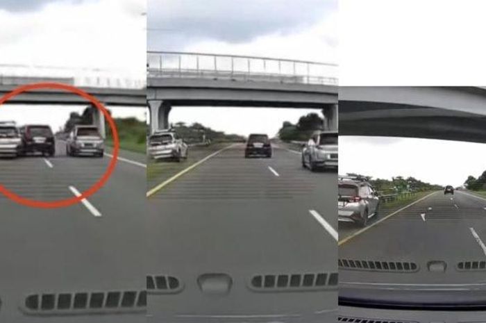 Identitas Nissan X-Trail hitam ini diselidiki polisi, ulah main senggol lalu kabur di Tol Palikanci