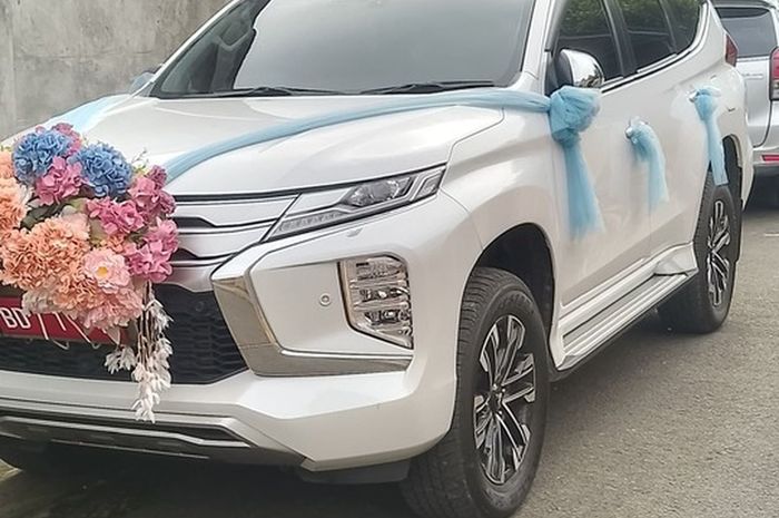 Mitsubishi Pajero Sport dinas milik Bupati Rejang Lebong, Muhammad Fikri yang dipakai warga untuk mobil pengantin pernikahan