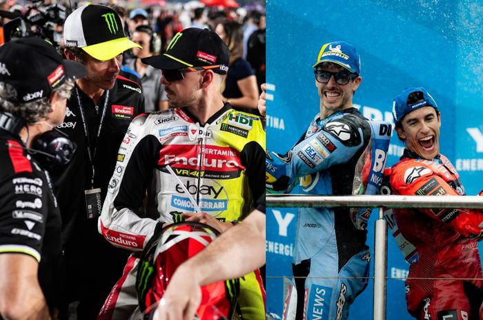 Alex Marquez sempat mencoba minta maaf ke Fabio Di Giannantonio usai menabraknya di MotoGP Qatar 2025