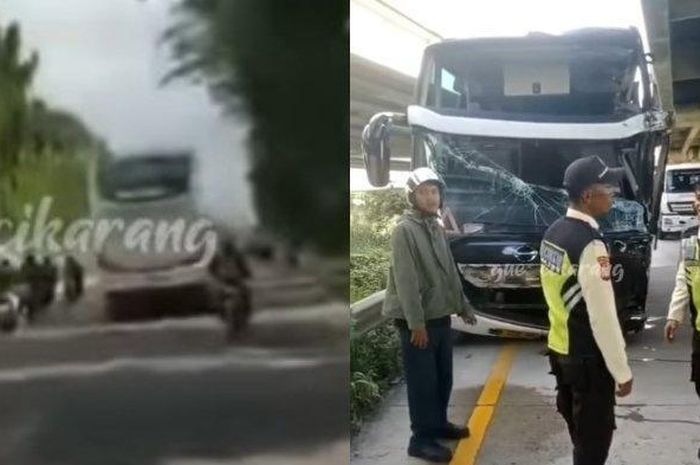 Terungkap motif tukang cuci nekat curi bus PO Sinar Jaya dan melaju ugal-ugalan di jalan raya