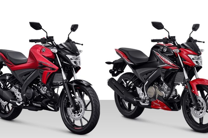 Yamaha Vixion R 155 (kiri) dan Vixion 150 (kanan)