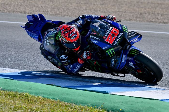 Fabio Quartararo dan Alex Rins coba mesin baru Yamaha di tes Jerez