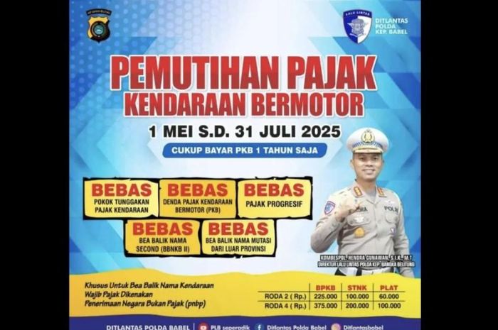 Ayo warga Bangka Belitung manfaatkan program pemutihan PKB dan Balik Nama