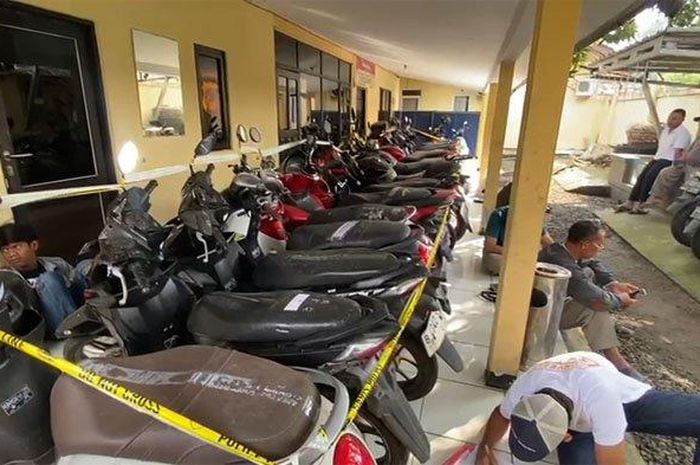 Puluhan motor hasil rampasan Debt Collector di Bogor berhasil diamankan polisi
