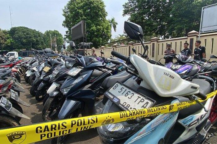 Ratusan motor yang jadi sasaran preman berkelompok dengan modus nyamar jadi debt collector