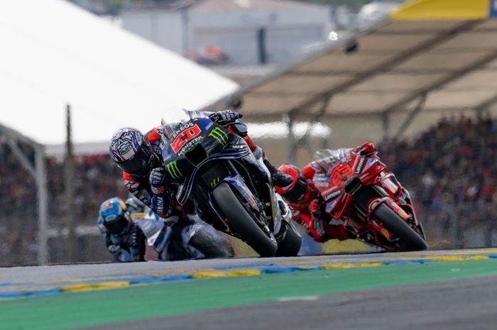 Fabio Quartararo sempat kencang pada awal sprint MotoGP Prancis 2025