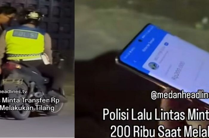Oknum Polisi Unit Lantas Polsek Medan Baru suruh transfer denda tilang Rp 200 ribu via aplikasi DANA