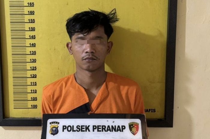 Martogi Sinaga (22), pelaku maling Kawasaki KLX 150 yang kembali dicolong pelaku lain saat pelarian dari Riau ke Sumut