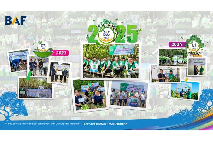 Gerakan Penghijauan BAF ECO Move bentuk konsistensi BAF mengurangi emisi karbon. 