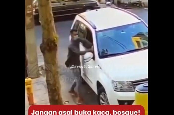 Modus pencurian dengan senggol spion mobil, menunggu pengemudi buka kaca, pelaku lalu melancarkan aksi