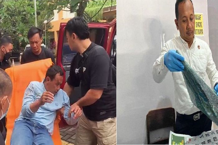 Polisi menembak betis kaki kiri pria paruh baya inisial A (50) karena menyulap uang tunai Rp 350 juta di kabin Toyota Fortuner menjadi serpihan kaca saat cari kos-kosan di Ponorogo, Jawa Timur